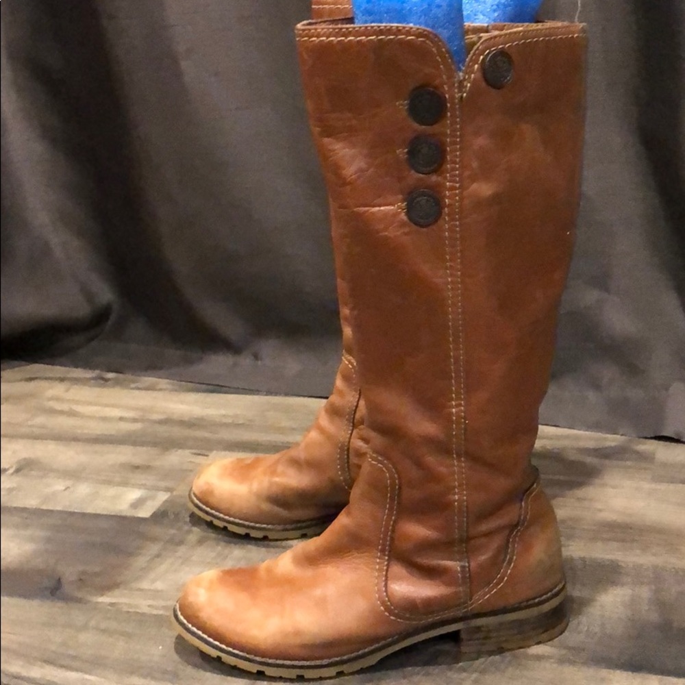 Sofft Tall Brown Leather Boots